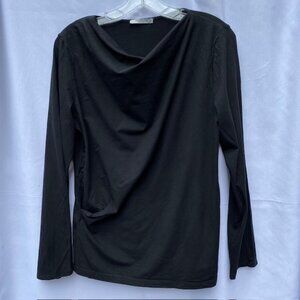 M M LaFleur NY soft wave knit top Size XL black